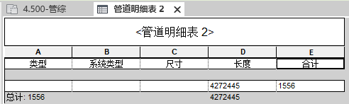 revit明细表汇总