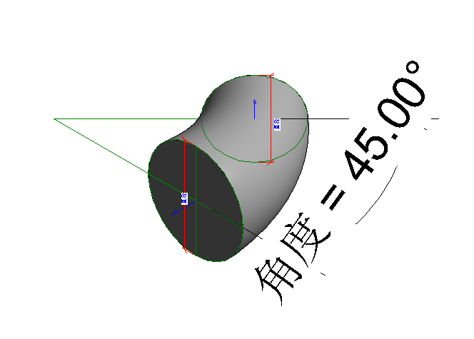 revit变径弯头